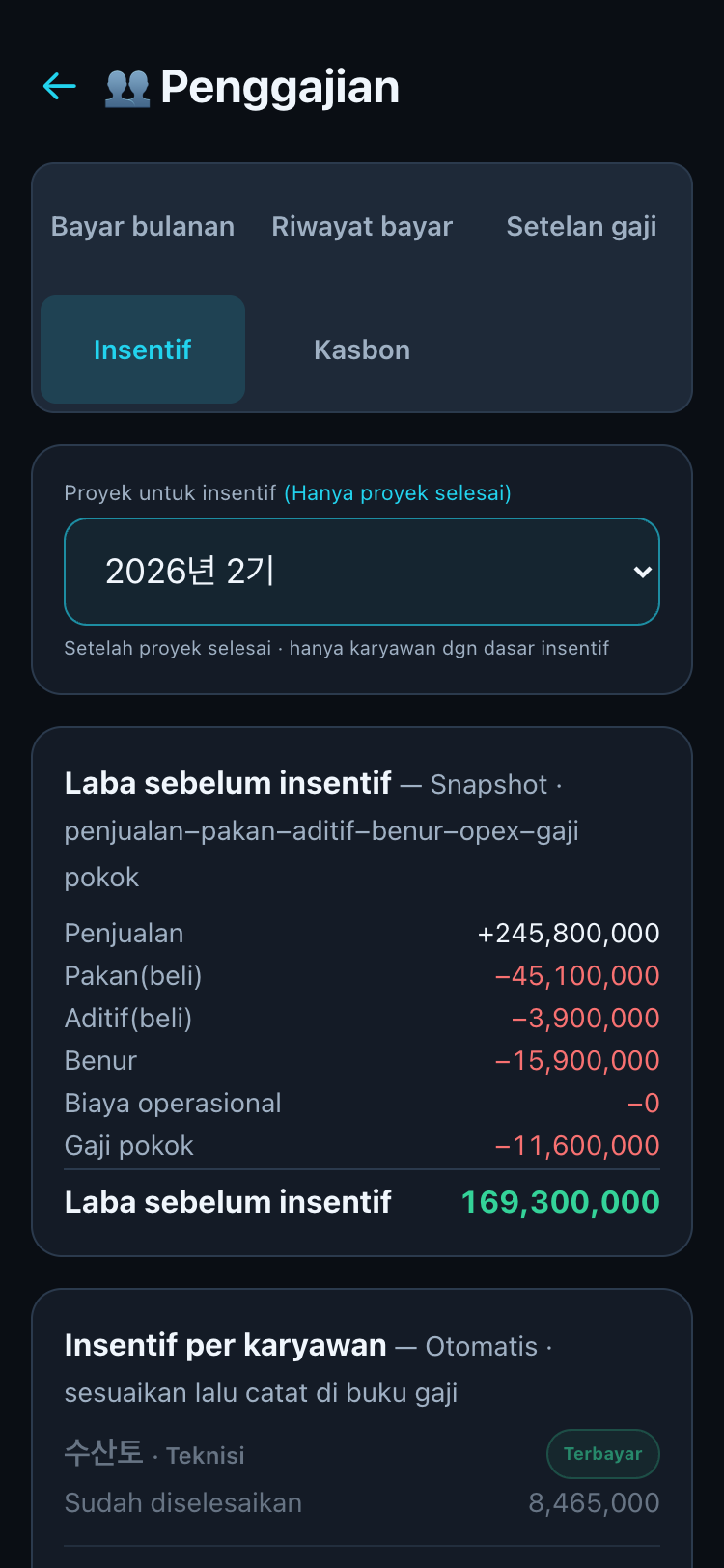 Pratinjau insentif