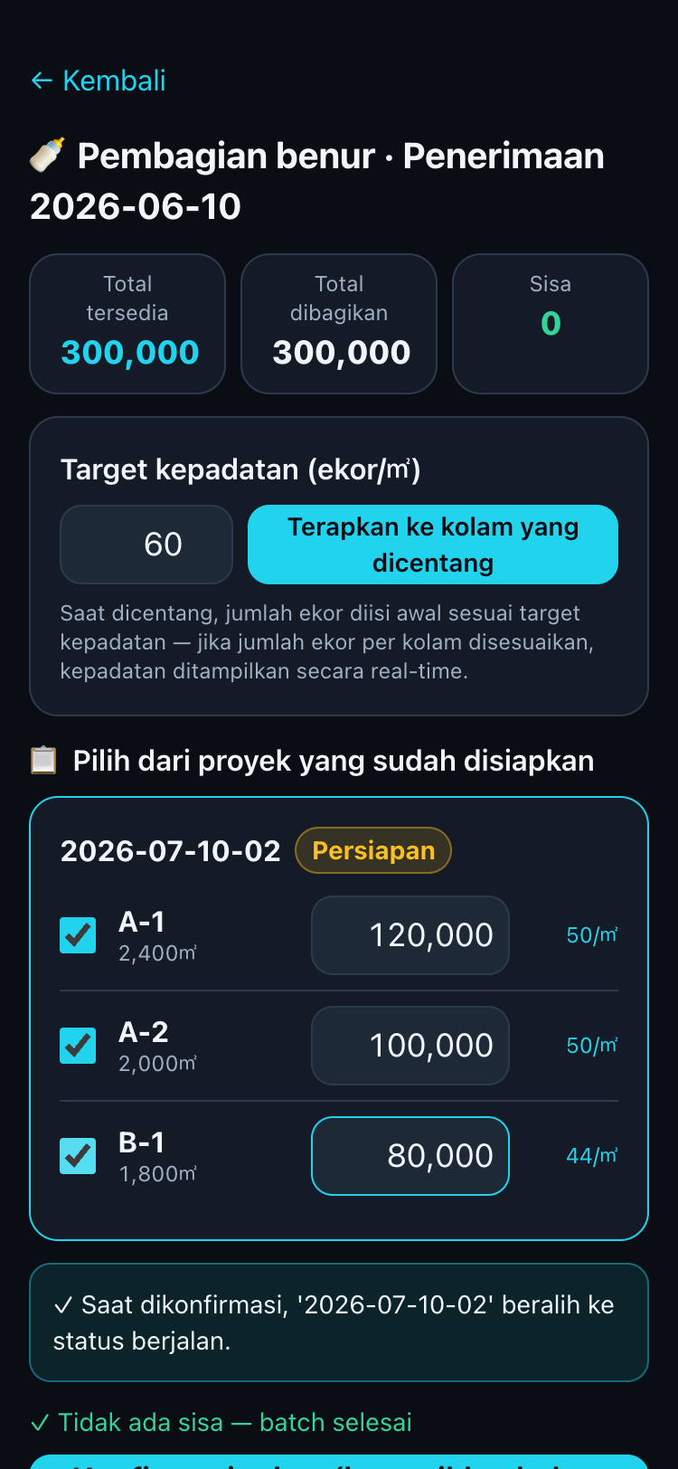 Pembagian benur