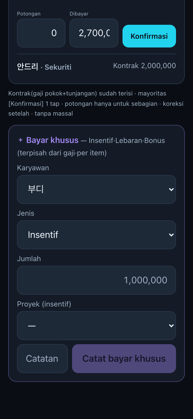 Bayar bulanan