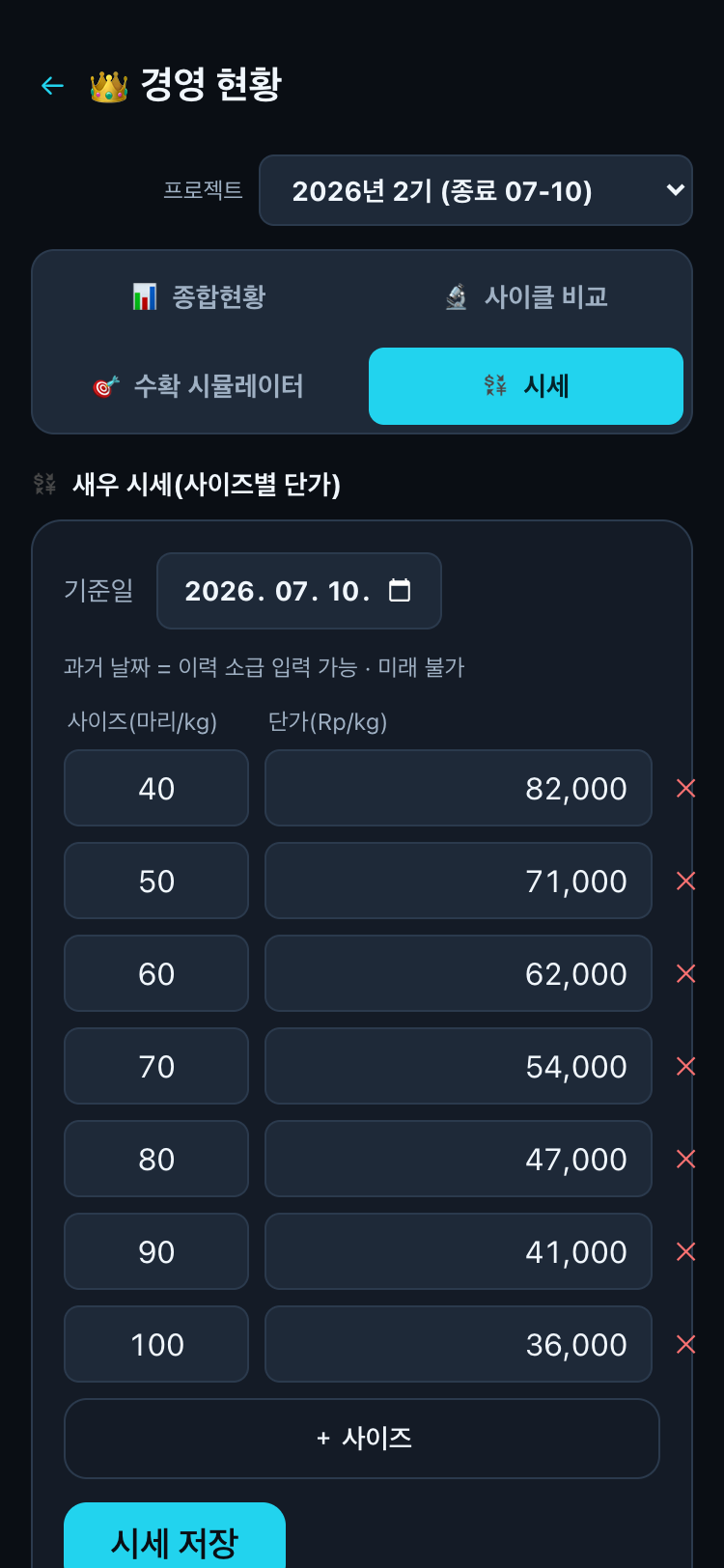 시세 탭